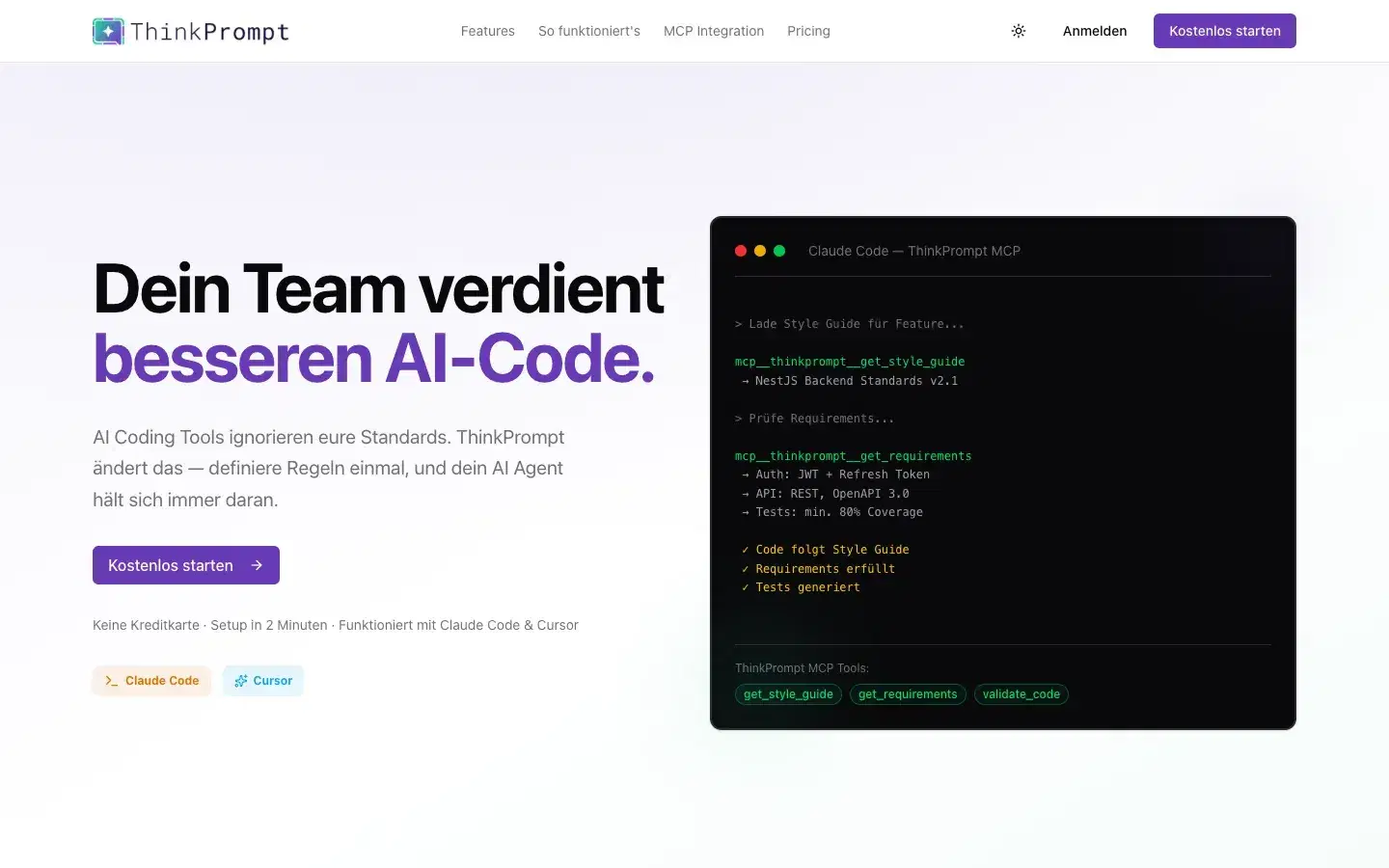 ThinkPrompt: Ihre Coding-Standards für AI-Agenten